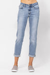 Core Midrise Bleach Wash Boyfriend Jeans 82335