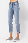 Core Midrise Bleach Wash Boyfriend Jeans 82335