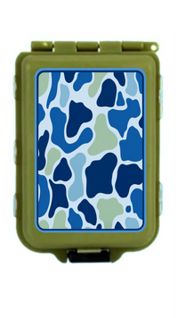 Camo Fishing Hooks Sinkers Flys Box Case