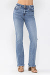 High Rise Double Button Bootcut Jeans 88140
