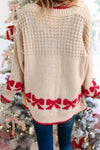 Bow Cardigan Apricot