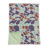Olive polka dots bottomland camo baby kids blankets