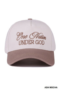 One Nation Under God Cotton SnapBack Hat