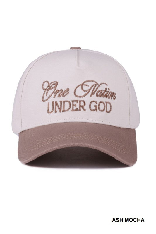 One Nation Under God Cotton SnapBack Hat