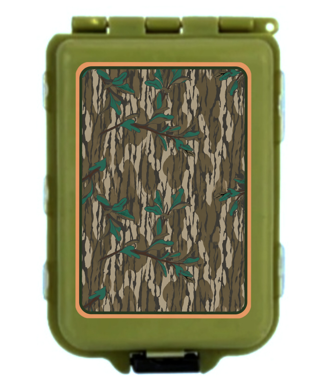 Camo Fishing Hooks Sinkers Flys Box Case