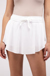 Ruffle Hem Tennis Skirt with Hidden Inner Pockets