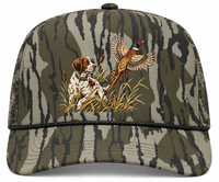 Bottom Leaf Camo Snapback Hat Faux Embroidery Duck Hunt