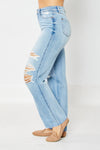 High Waisted Magic 90's Destroy Straight Jeans 88671