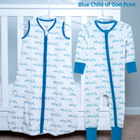 Organic Cotton Sleep Sack 0.5 TOG Blue Child of God