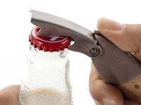 Fish Wine Beer Bottle Corkscrew Opener Wood