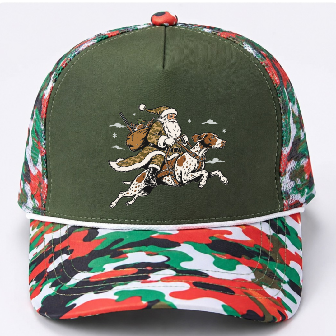 Christmas Camo Duck Hunting Snapback Hat