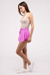 Ruffle Hem Tennis Skirt with Hidden Inner Pockets