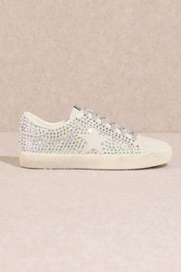 Glam Rhinestone Star Sneakers