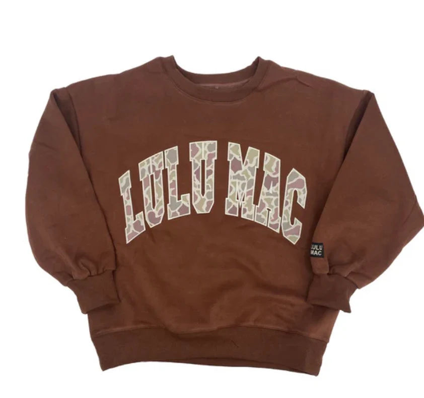 Lulu Mac Camo Sweatshirt - Brown