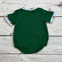 Green Duck Appliqué Baby Boy Bubble
