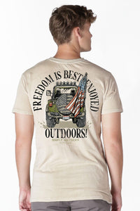 Freedom is Best Enjoyed Outside Men’s Tee