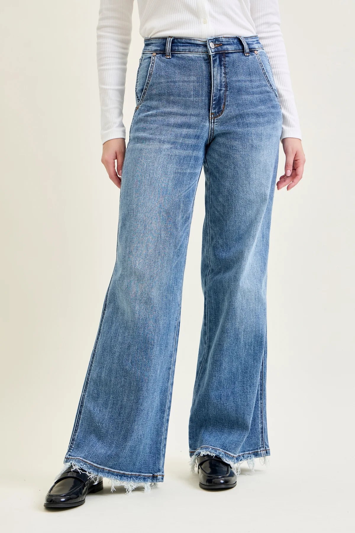 Judy Blue High Waisted Retro Wide Leg Fit