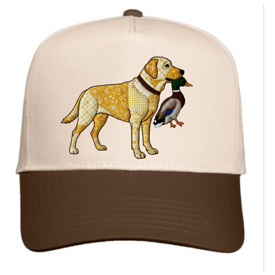 Faux Patchwork Duck Hunting Snapback Hat
