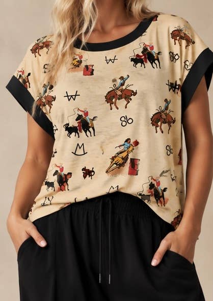 Vintage Cowboy Cross-Back Shirt
