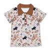 Western rodeo kids boys polo shirt