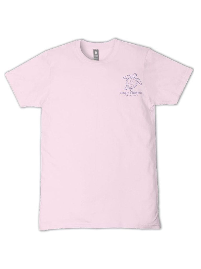 Track A Turtle Tee- Peony