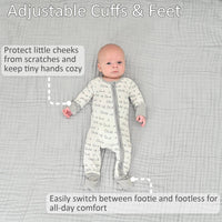 Bamboo Baby Convertible Zipper Pajama Child Of God