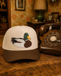 Faux Patchwork Duck Hunting Snapback Hat