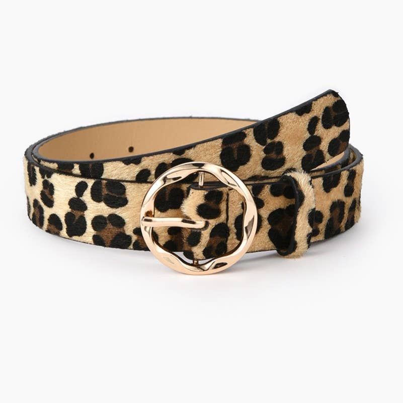 TEXTURED ANGLED OVAL SHAPED BUCKLE | 40BT659