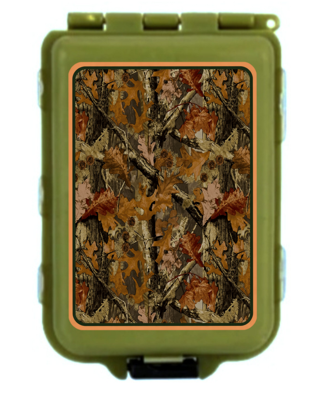 Camo Fishing Hooks Sinkers Flys Box Case