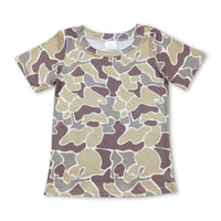 Short sleeves camo baby boys romper