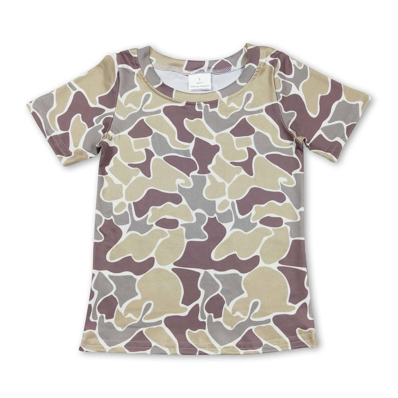 Short sleeves camo baby boys romper