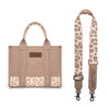 PRE-ORDER Wrangler Cow Print Concealed Carry Tote/Crossbody - Tan