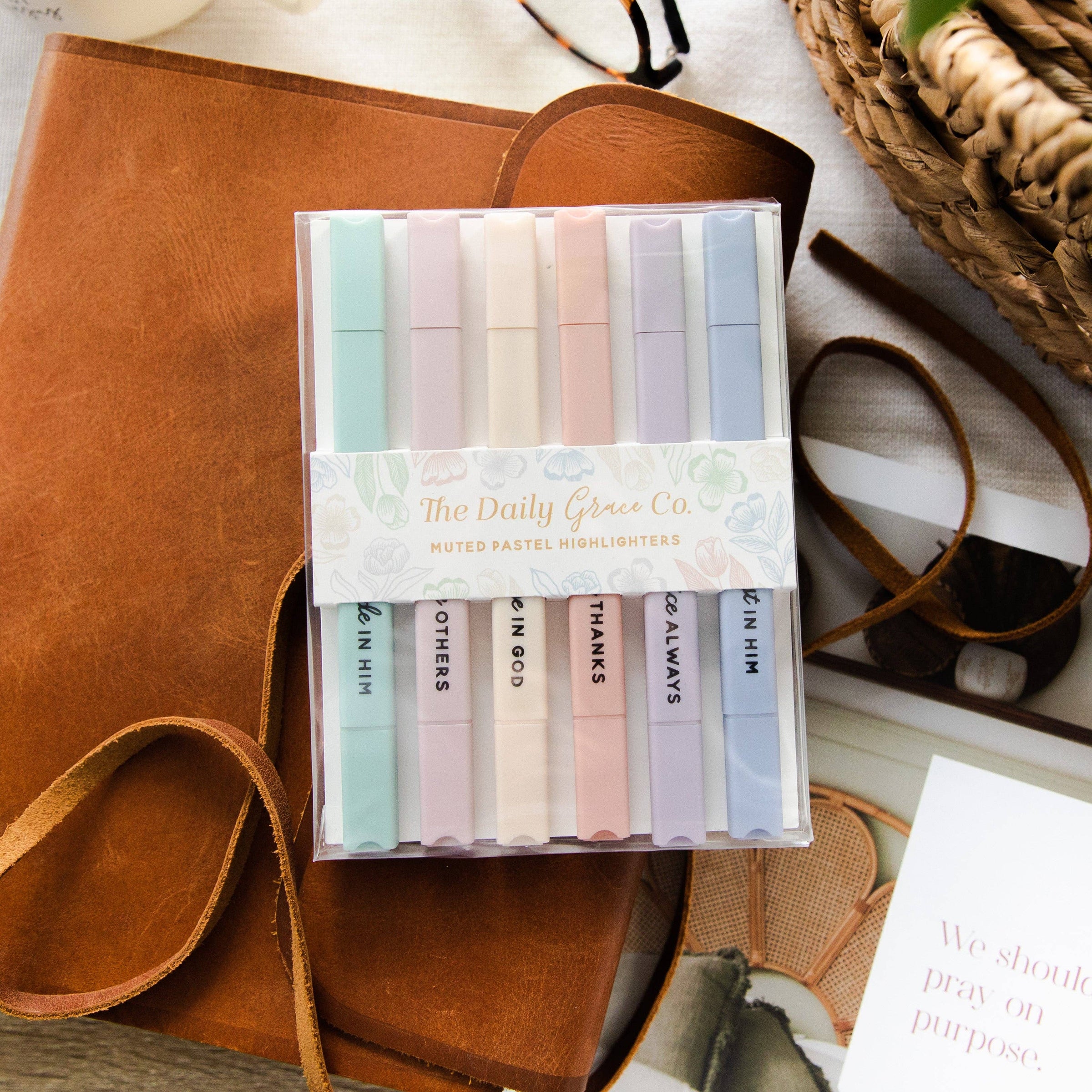 Muted Pastel Highlighter Set