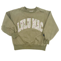 Lulu Mac Camo Green Embroidered Sweatshirt
