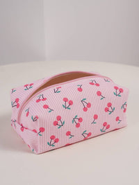 STRAWBERRY WESTERN BOW MAKEUP COSMETIC POUCH BAG | 40P544