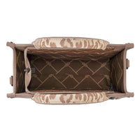 PRE-ORDER Wrangler Cow Print Concealed Carry Tote/Crossbody - Tan