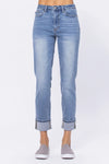 Hi Waist Vintage Wash Boyfriend Jeans 88337