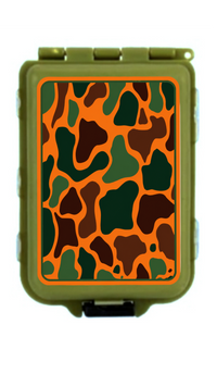 Camo Fishing Hooks Sinkers Flys Box Case