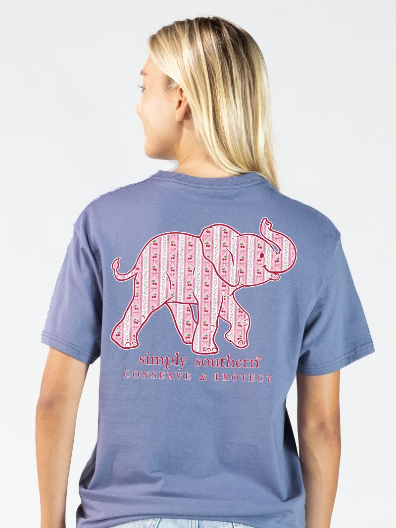 Cherry Elephant Tracking Tee