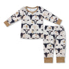 Long sleeves cows baby kids zipper romper