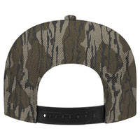 Bottom Leaf Camo Snapback Hat Faux Embroidery Duck Hunt