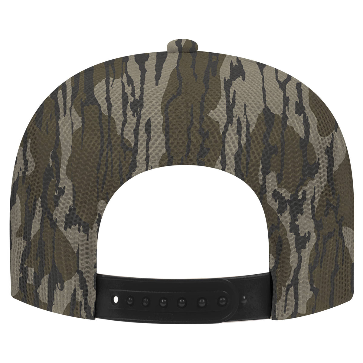 Bottom Leaf Camo Snapback Hat Faux Embroidery Duck Hunt