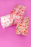 STRAWBERRY WESTERN BOW MAKEUP COSMETIC POUCH BAG | 40P544