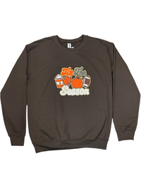 Tis the Season Fall Sweatshirt Brown