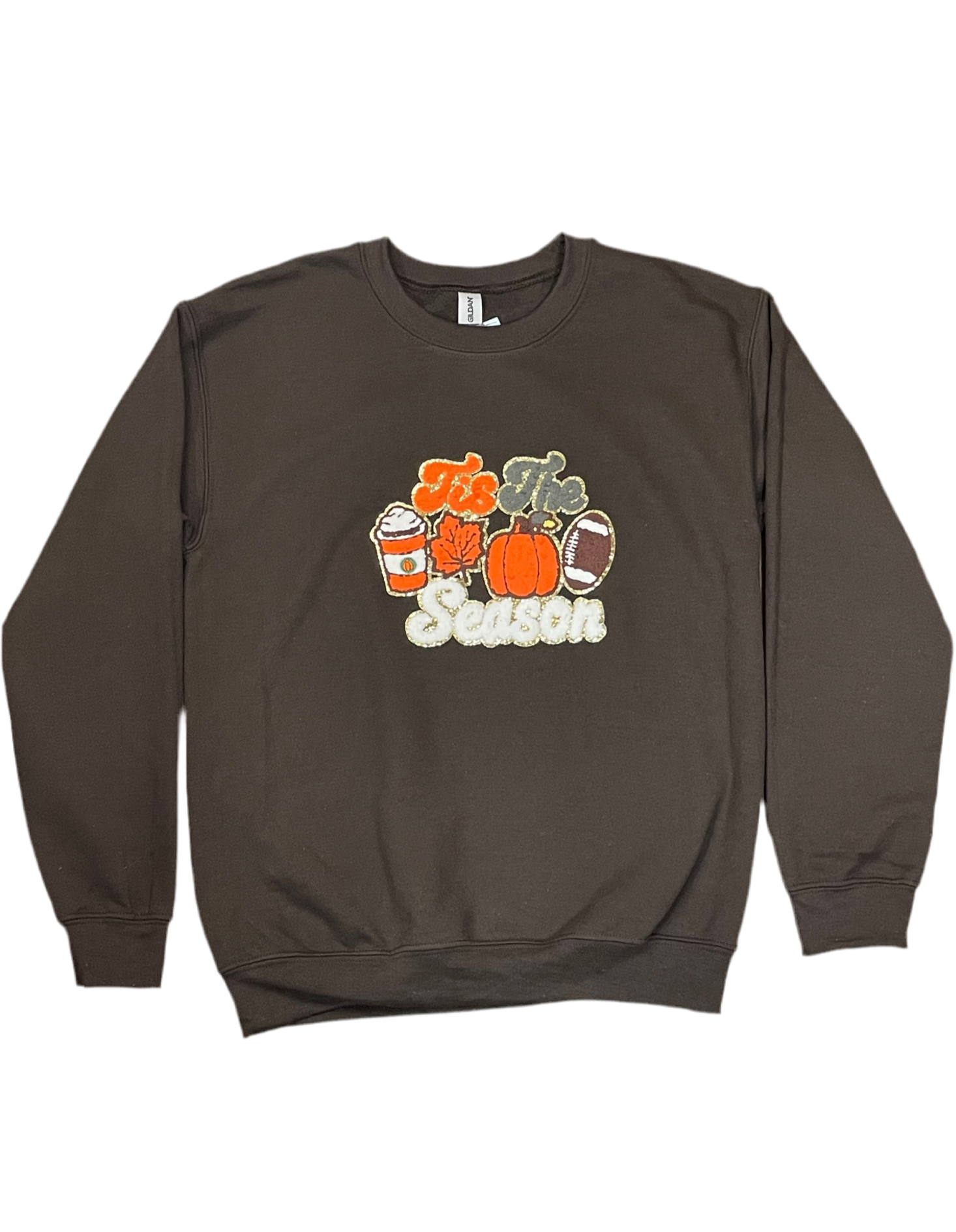 Tis the Season Fall Sweatshirt Brown