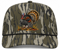 Bottom Leaf Camo Snapback Hat Faux Embroidery Duck Hunt