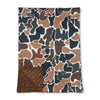 Olive polka dots bottomland camo baby kids blankets