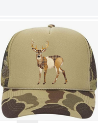 Faux Patchwork Duck Hunting Snapback Hat