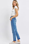 Mid Rise Rigid Magic Release Hem Boyfriend Jeans