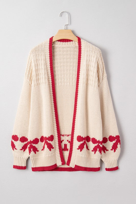 Bow Cardigan Apricot